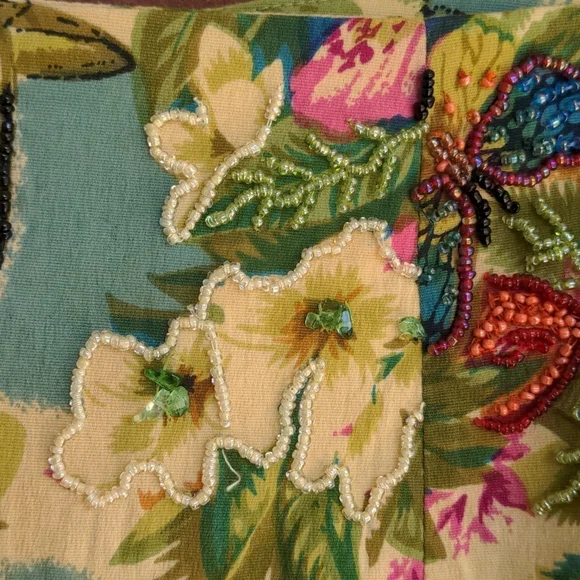 Dolce Apparel Beaded Skirt Petite Medium - Picture 7 of 7